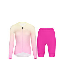 RIVANELLE Langarm Radtrikot und Hose - ELEVATE - Cyclamen/Rosa/mehrfarbig